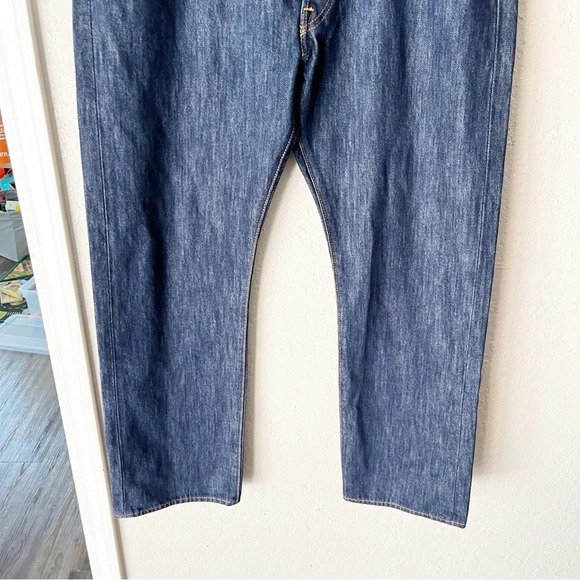 Levi's 501 Jeans Men's 36x30 Dark Wash Button Fly Classic Denim 100% Cototn - Picture 4 of 8